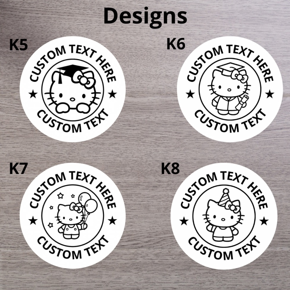 Custom Hello Kitty Sanrio Round Stickers - Picture 10 of 13